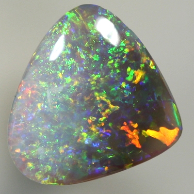 SOLID SEMI BLACK OPAL Sparkling bright orange and greens